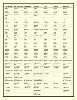 Scripture Comparison Chart