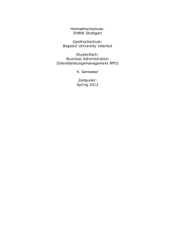 Bogazici University Istanbul Studienfach