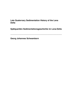 Late Quaternary Sedimentation History of the Lena Delta
