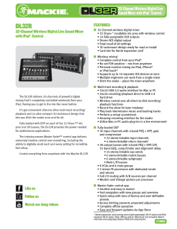 32-Channel Wireless Digital Live Sound Mixer with iPad