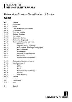 Celtic - Leeds University Library
