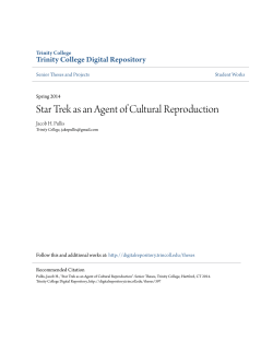 Star Trek as an Agent of Cultural Reproduction