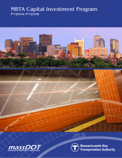 MBTA Capital Investment Program