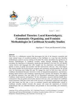 Embodied Theories: Local Knowledge(s)
