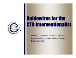 Guidewires for the CTO Interventionalist