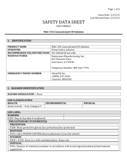 MAC 334 Concentrated CH Solution