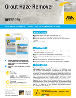 Grout Haze Remover - Fila