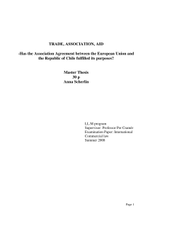 Has the Association Agreement between the European Union and