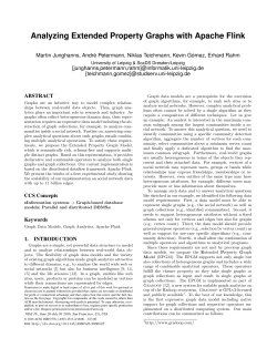 Analyzing Extended Property Graphs with Apache Flink