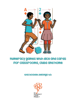 Games with cards and dice for the home classroom and club