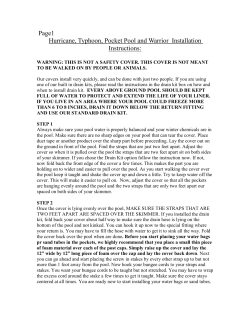 Page1 Hurricane, Typhoon, Pocket Pool and Warrior Installation