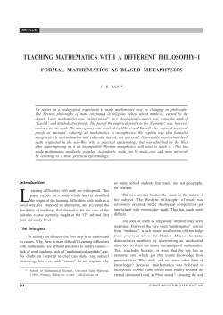 Formal Mathematics as Biased Metaphysics