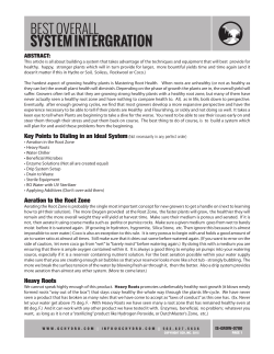 BEST OVERALL SYSTEM INTERGRATION