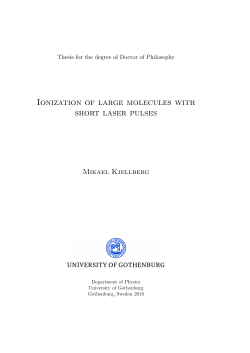 Ionization of large molecules with short laser pulses