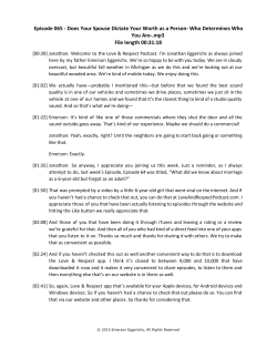 Episode 065 - Does Your Spouse Dictate Your Worth as a Person