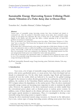 elastic Vibration of a Tube Array due to Ocean Flow