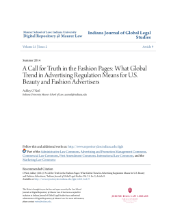 A Call for Truth in the Fashion Pages: What Global Trend in