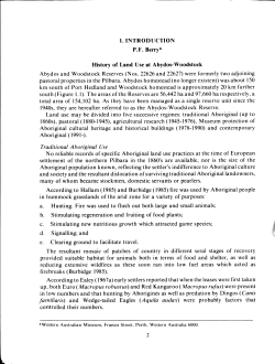 ECOLOGICAL SURVEY OF ABYDOS