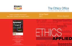 IMF Ethics Office: 2011 Annual Report