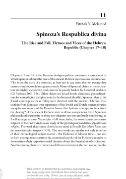 11 Spinoza`s Respublica divina