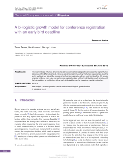 A bi-logistic growth model for conference registration with an early