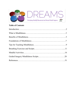 DREAMS Mindfulness Resource Manual