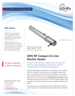 CRES MF Compact In-Line Electric Heater