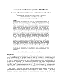 Development of a Mechanical System for Osteon Isolation