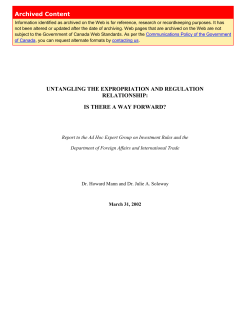 Archived Content UNTANGLING THE EXPROPRIATION AND