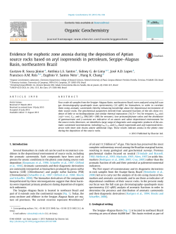 Evidence for euphotic zone anoxia during the - SIGAA
