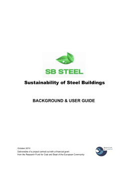 Sustainability of Steel Buildings