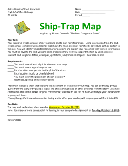 Ship-Trap Map - English with Mrs. Delmage