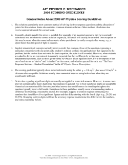 Sample Responses Q3 - AP Central