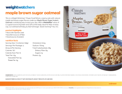 maple brown sugar oatmeal