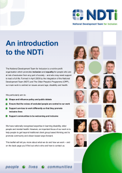 An introduction to the NDTi