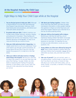 Eight Ways to Help Your Child Cope while at the