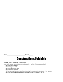 Constructions Foldable