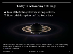 Today in Astronomy 111: rings