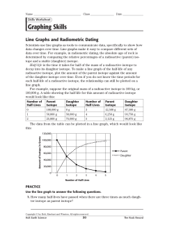 Graphing Skills - Earth and Space Science
