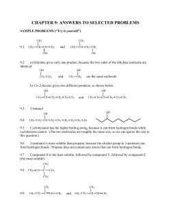 CHAPTER 9: ANSWERS TO SELECTED PROBLEMS
