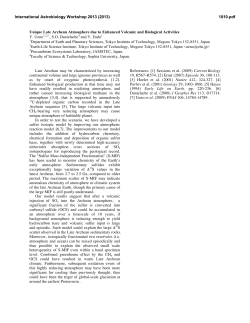 Unique Late Archean Atmosphere due to Enhunced Volcanic and