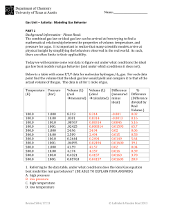 Name: Gas Unit &ndash; Activity: Modeling Gas Behavior PART 1