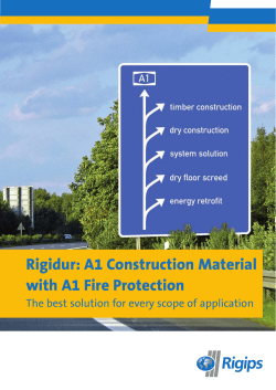 Rigidur: A1 Construction Material with A1 Fire Protection