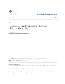 Gnosticizing Tendencies in the History of Christian Spirituality