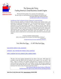 Fueling America`s Small Business Growth Engine