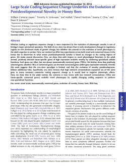 Article Large-Scale Coding Sequence Change