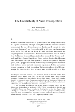 The Unreliability of Naive Introspection