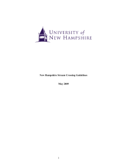 New Hampshire Stream Crossing Guidelines