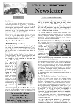 2014.07 - Dawlish Local History Group