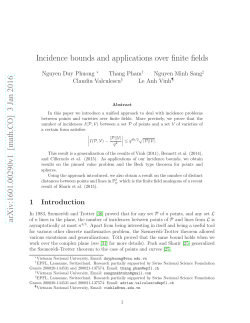 Incidence bounds and applications over finite fields